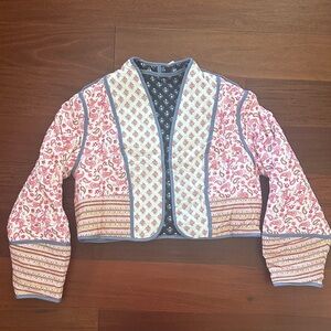 Elegant Pastel Pink and Blue Women's Blazer